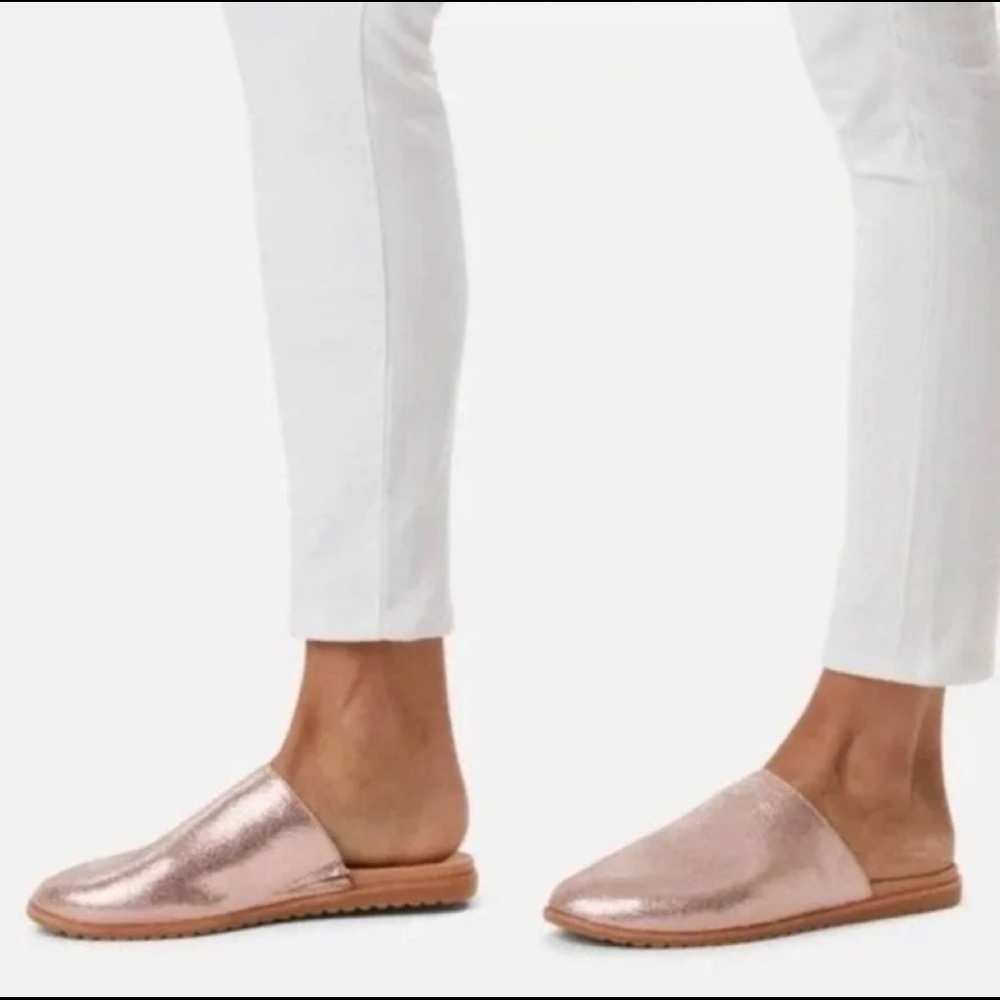Sorel Ella Mule in natural tan(metallic).